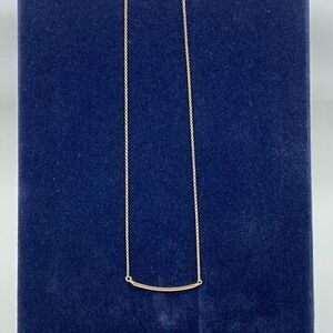 💛 14k Yellow Gold Plated Bar Necklace